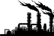 Industrial Factory Silhouette Bundle, an Illustration by Designs_River (Thumbnail 39 of 45)