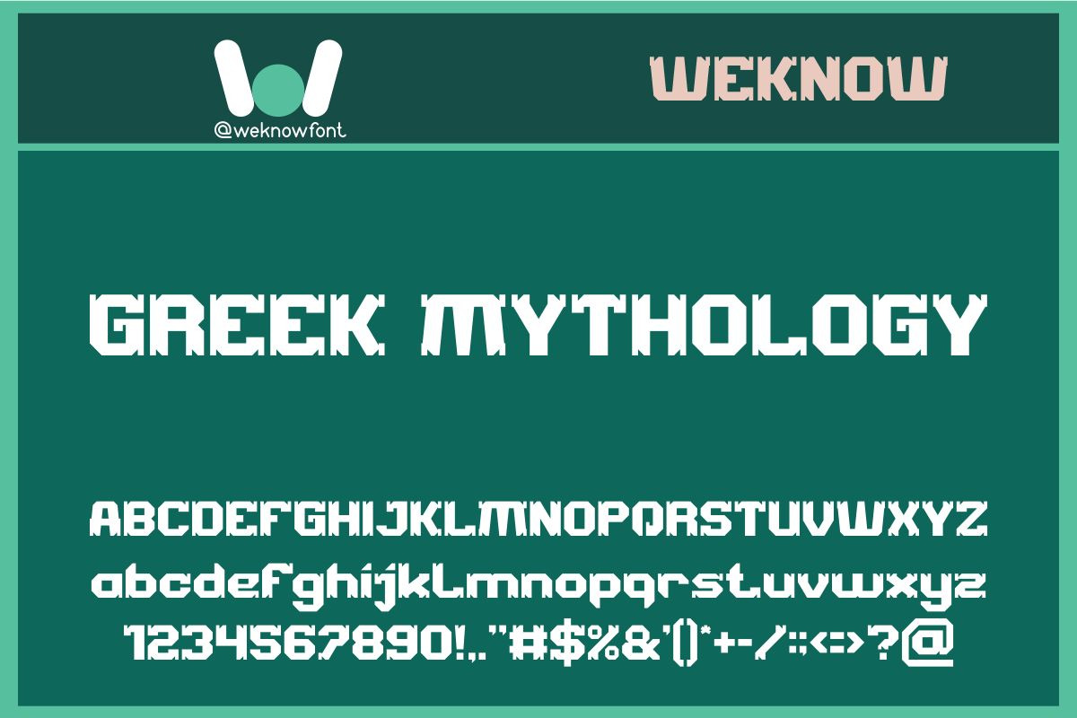 Minotaur font, a Font by weknow (Photo 5 of 8)