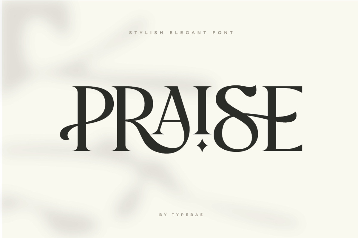 Praise Elegant Stylish Font, a Serif Font by Typebae (Photo 12 of 12)