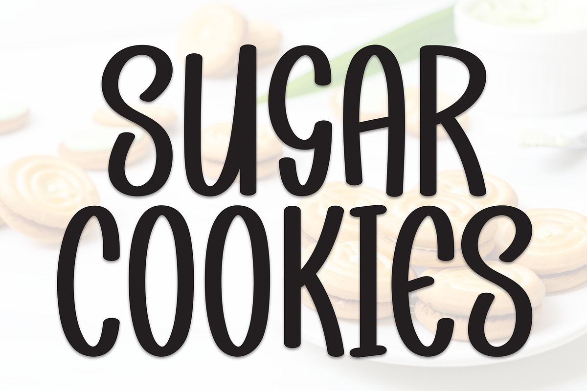 Sugar Cookies | Script Font, a Script Font by Scratchones (Photo 1 of 8)