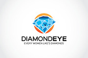 Diamond eye Logo, a Branding & Logo Template by The Branding Fusion (Thumbnail 1 of 4)