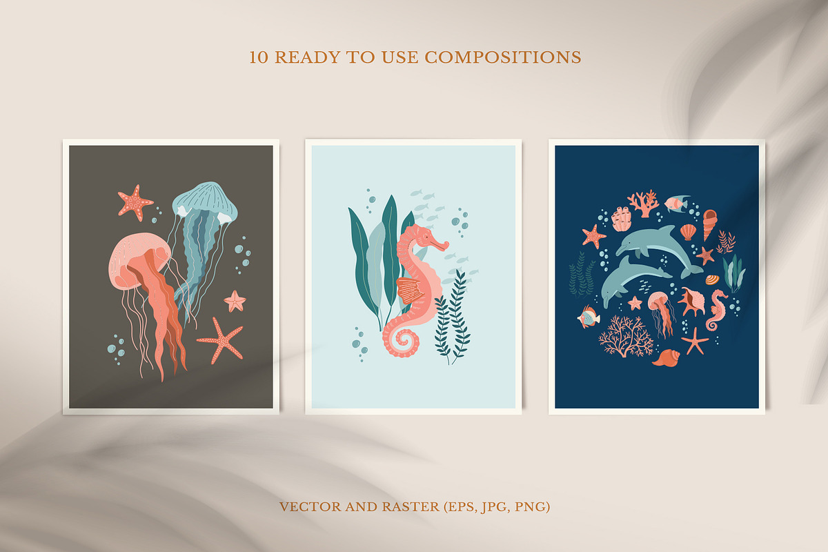 Sea Life Collection, an Animal Illustration by Nadezhda Mikhailova (Photo 5 of 18)