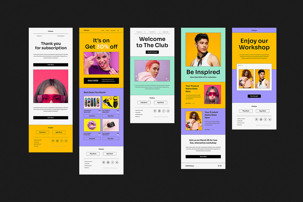 Sora Pop Email newsletter, an Email Template by Guuver (Photo 3 of 3)