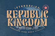 Republic Kingdom, a Sans Serif Font by Morisco (Thumbnail 1 of 5)