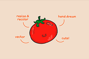 Cutie Fruit & Veggie Illustrations, an Illustration by Ashley Acevedo (Thumbnail 3 of 6)