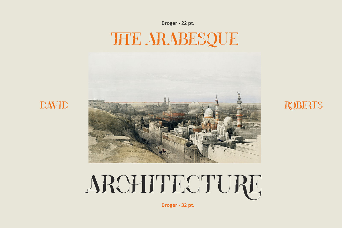 Broger Display, a Serif Font by Damelev (Photo 7 of 10)