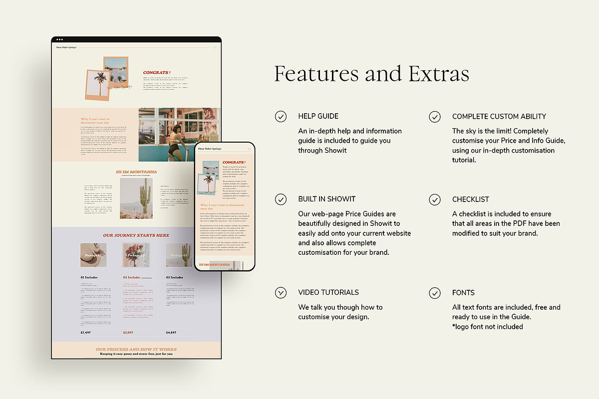 Retro | Photo Price Guide Webpage, a Websites & App Template by Studio Leelou (Photo 8 of 8)