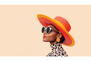 Stylish Black woman wearing a, a Beauty & Fashion Photo by Sergey Kotenev