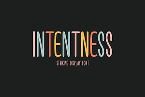 Intentness Typeface