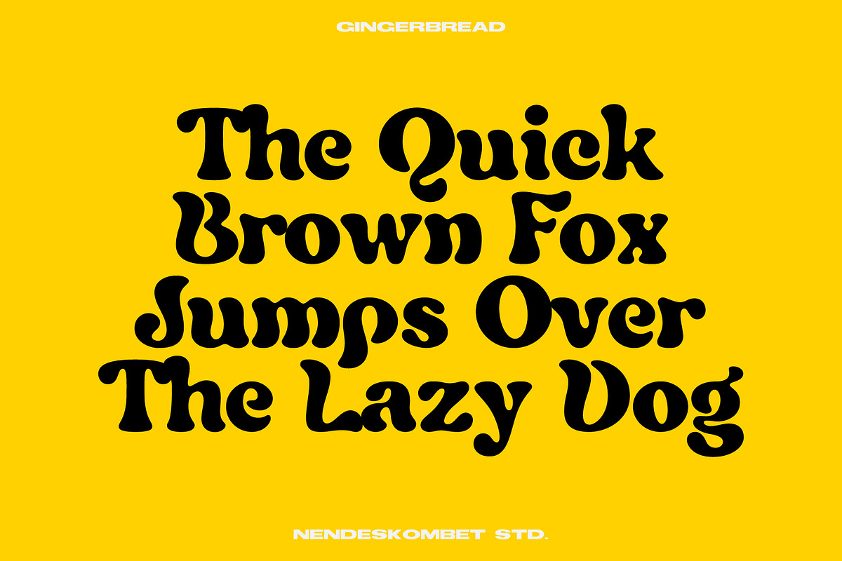 GingerBread - A Display Typeface, a Sans Serif Font by NendesKombet Studio (Photo 3 of 12)
