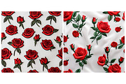 Embroidered Flowers Rose Background, a Background Graphic by IrySha (Thumbnail 2 of 8)