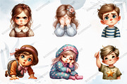 Kids Emotions Clipart, a Graphic by designcity5 (Thumbnail 3 of 5)