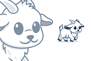 Little Goat Cute Cartoon, an Illustration by garistipis (Thumbnail 2 of 2)