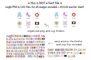 Retro School Clips- PNG SVG Alphabet, an Object Graphic by KA Designs (Thumbnail 6 of 13)