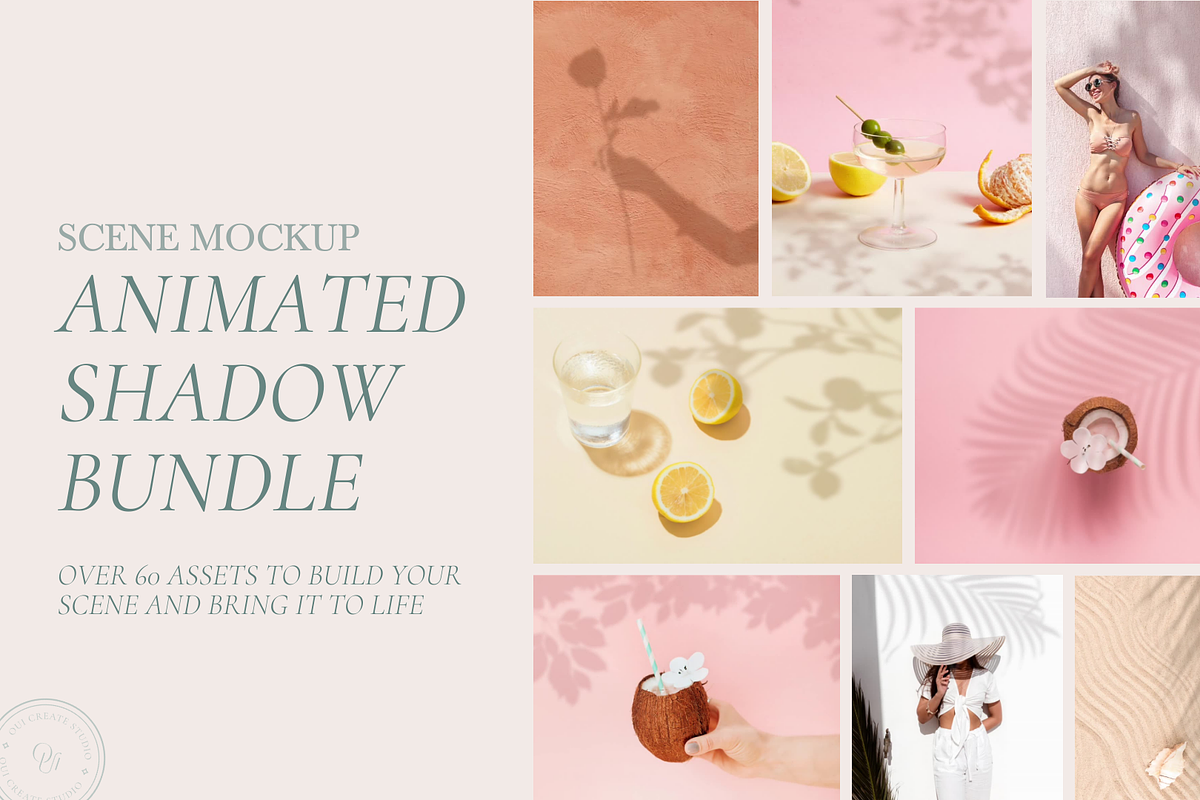 Animated Shadow Overlay Scene Mockup, a Product Mockup by Oui Create Studio (Photo 1 of 17)
