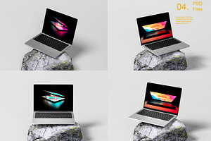 High-Quality MacBook Mockup, a Wearable Device Mockup by safrizalstudio