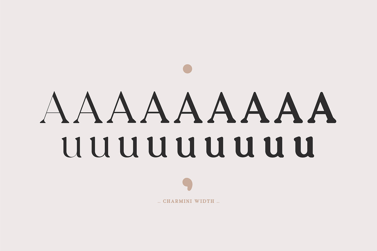 Charmini. Serif font family. preview 3