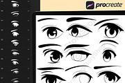 100 Procreate Eyes Male Stamps, a Brush Add-On by DrawingStoryShop (Thumbnail 4 of 5)