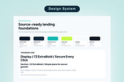 Secure VPN Landing Page Template, an UI Kit Template by Pitchlook.Studio (Thumbnail 2 of 3)