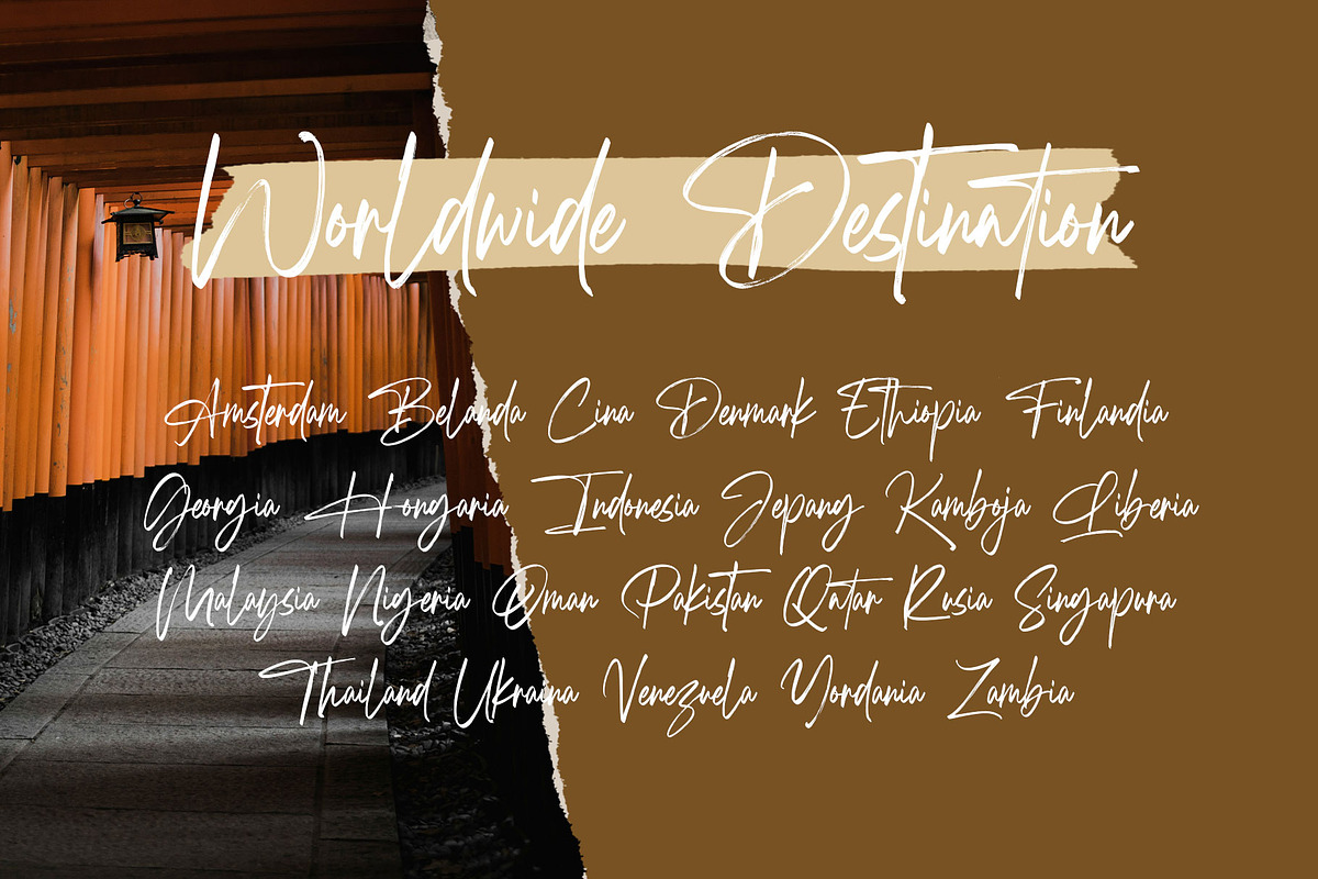 Lutterya Brush Handwritten Font, a Script Font by RantautypeStudio (Photo 12 of 19)
