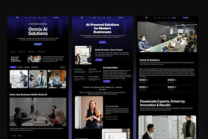 Ai Business Solutions figma template, a Landing Page Template by Pixel Blend