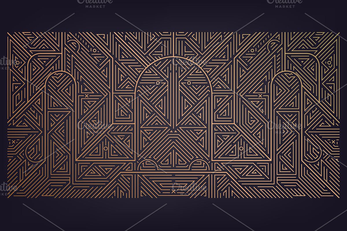 Art Deco Patterns, Frames, a Decorative Illustration by Marylia (Photo 15 of 18)