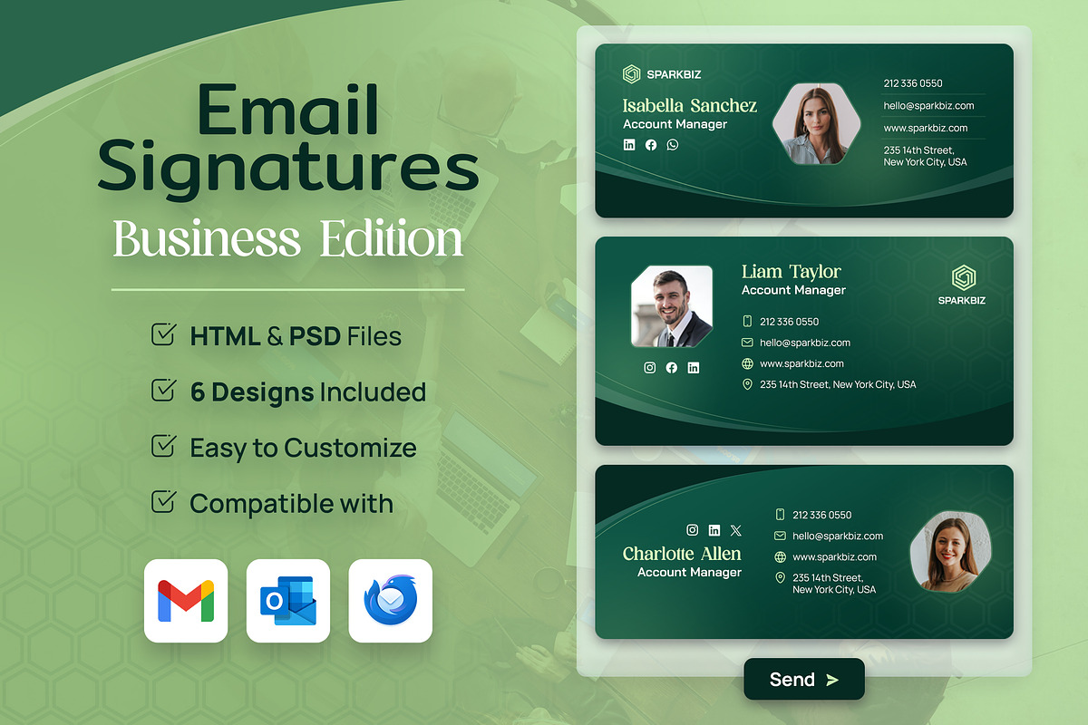 Email Signature - Business, an Email Template by Brandify Studio (Photo 1 of 3)