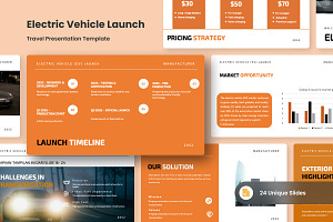 Electric Vehicle Launch Google Slide, a Presentation Template by twinstd