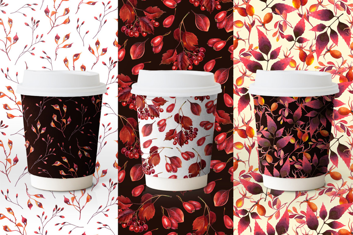 Autumn watercolor illustrations set, an Illustration by Color and Decor (Photo 5 of 5)