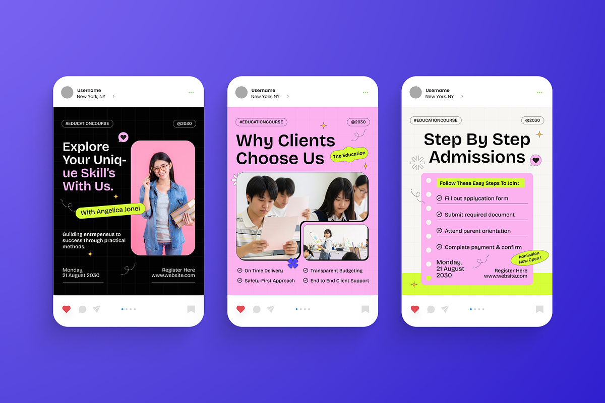 Education Course Instagram Post, a Social Media Template by Annora Studio (Photo 5 of 6)