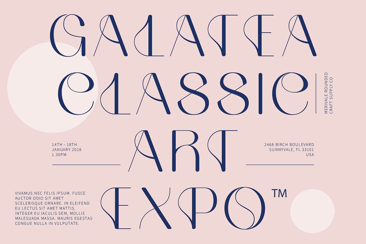 Merivale Rounded, a Sans Serif Font by Craft Supply Co. (Photo 4 of 8)