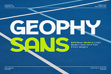 Geophy Sans – A Bold Modern Sport