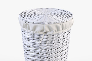 Wicker Laundry Basket 03 Set 3 Color