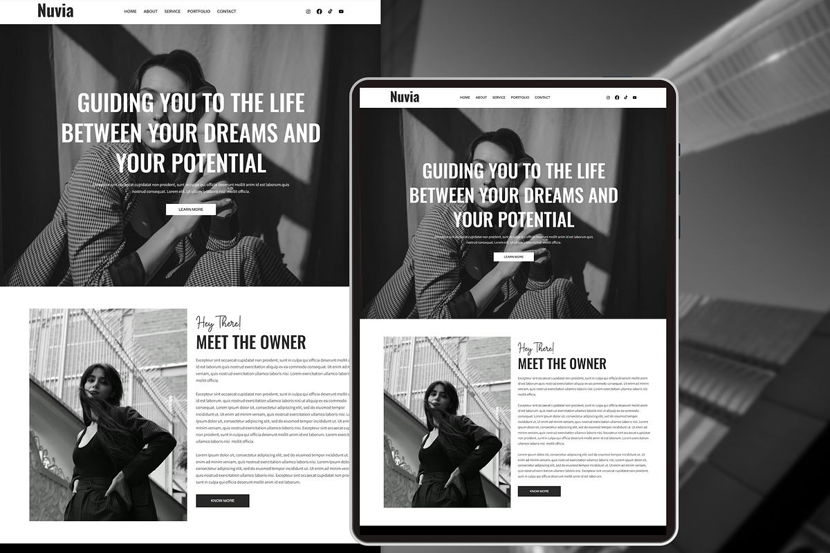 Minimal Wix Landing Page Template preview 5