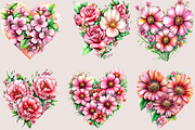 Pink Heart Valentine's Day Clipart, a Seasonal Illustration by SVGArt (Thumbnail 2 of 5)