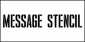 Message Stencil JNL