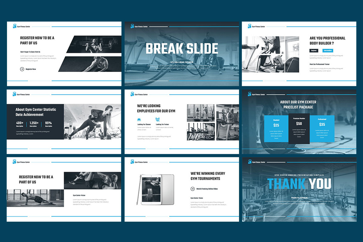 Gym - Center Presentation, a Presentation Template by Haidezign (Photo 4 of 4)