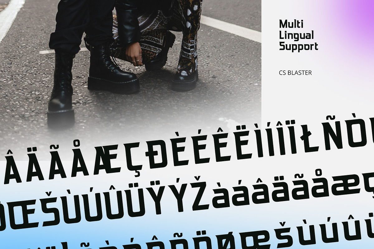 CS Blaster – Techno Font, a Sans Serif Font by Craft Supply Co. (Photo 6 of 8)
