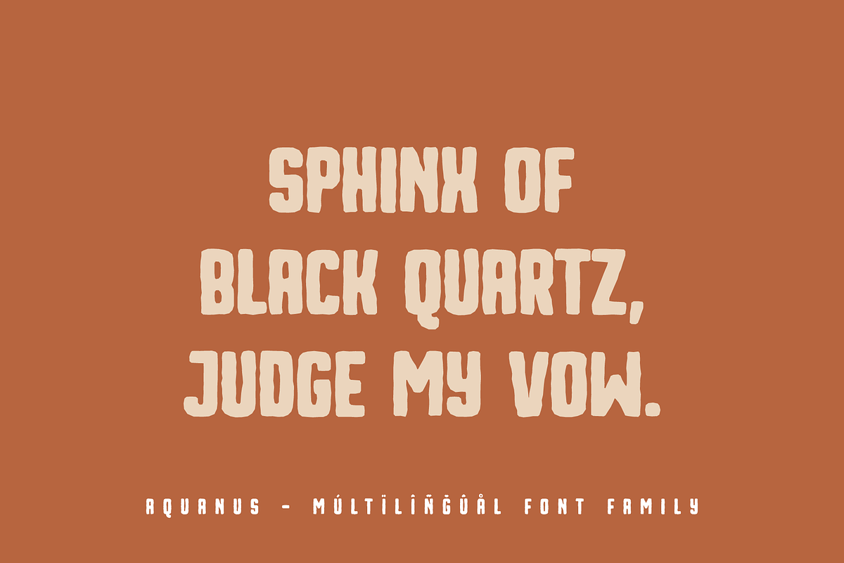 Aquanus - Bold Eroded Font Family, a Handwritten Font by alpercakici (Photo 4 of 14)