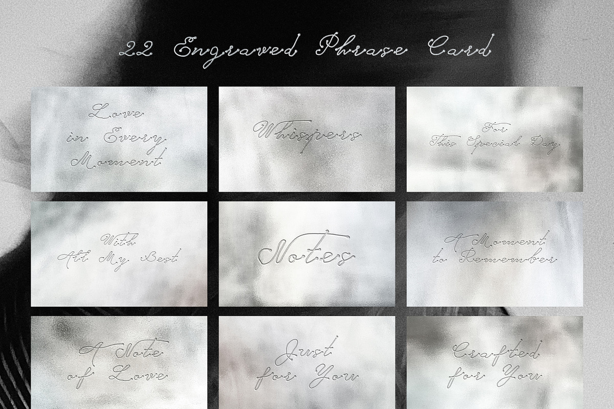 Silver Embossed Romance Collection, an Object Graphic by AnMark (Photo 3 of 15)