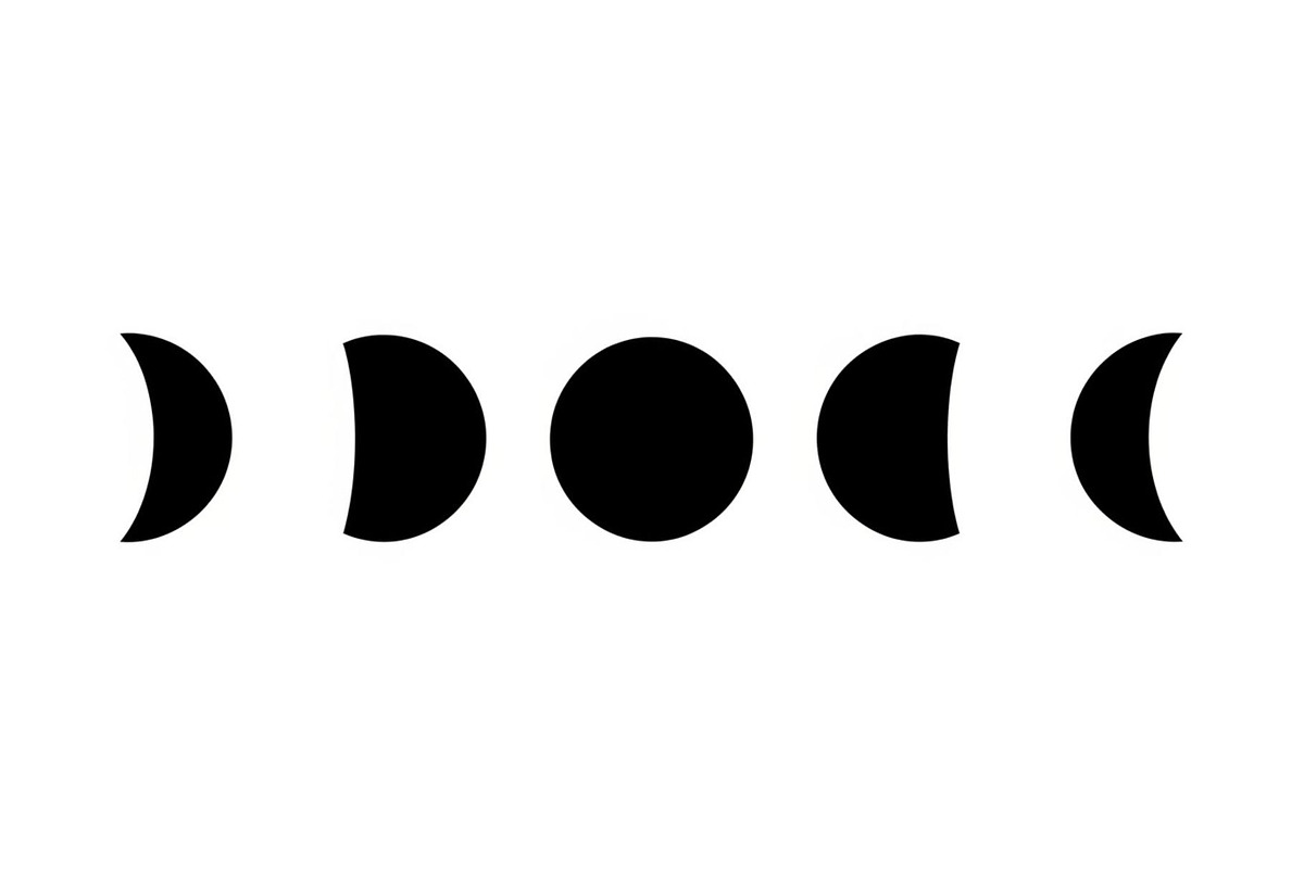 Moon Phases Silhouette Clipart, a Graphic by hafijul (Photo 3 of 13)