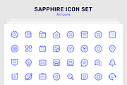 Sapphire 100 beautiful icons, an Outline Icon by iconland (Thumbnail 2 of 5)