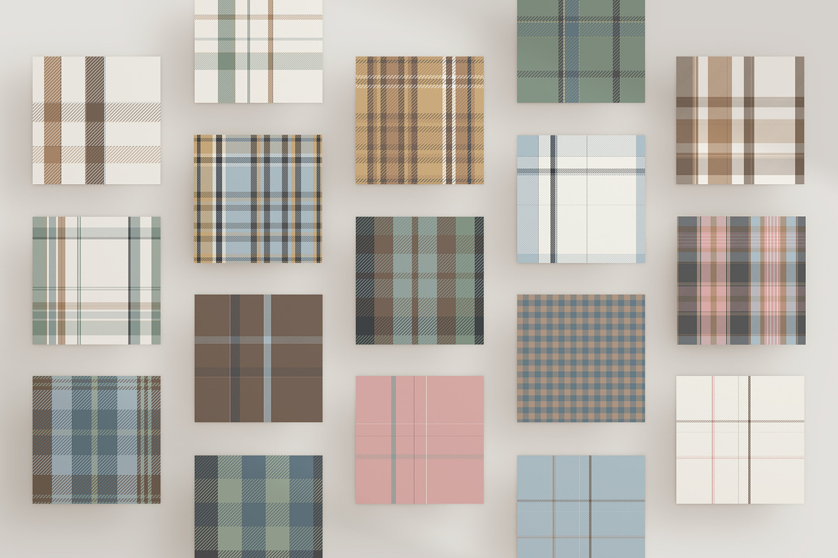 60 Scandi Tartan & Plaid Patterns, a Pattern Graphic by IuliiaSavko (Photo 8 of 14)