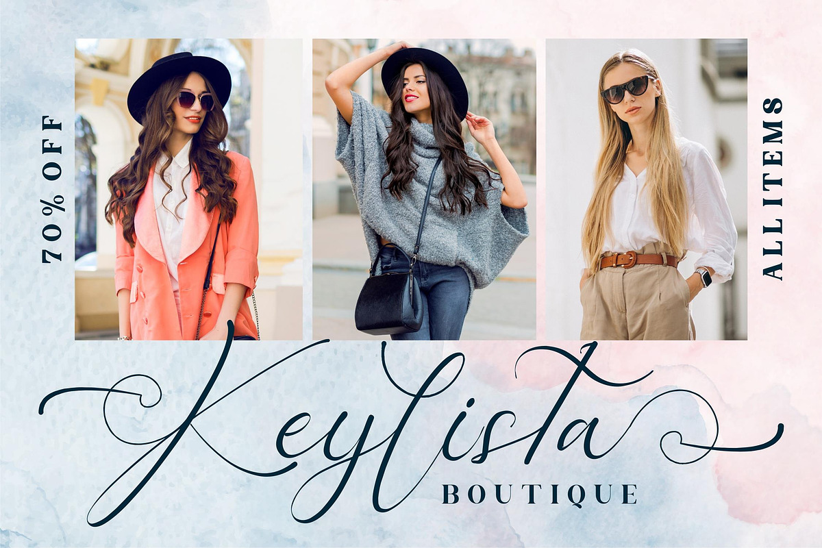 Keylista Script Font LS, a Script Font by GranzCreative (Photo 7 of 16)