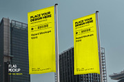 Double Banner Flag Mockup, an Advertising Mockup by HAZARD MOCKUPS (Thumbnail 1 of 9)