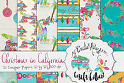 Christmas Digital Paper., a Pattern Graphic by My Creative Atelier (Thumbnail 1 of 4)