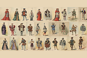 French Historical Costumes, a Person Illustration by Digital Museum (Thumbnail 3 of 7)