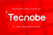 Tecnobe Modern Sans Display Font, a Sans Serif Font by RHD Creative Studio (Thumbnail 1 of 9)