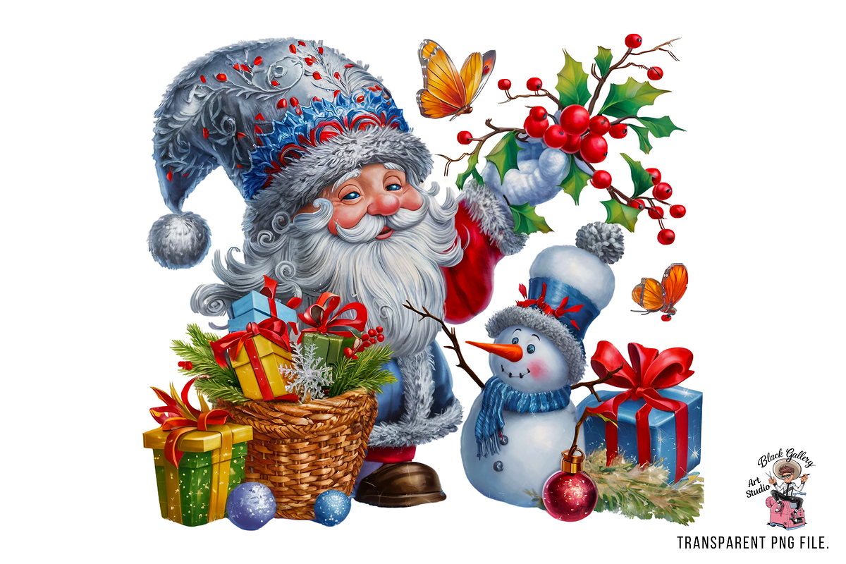 Snowman Gnome PNG Clipart, a Graphic by Clipart Bloom (Photo 6 of 12)
