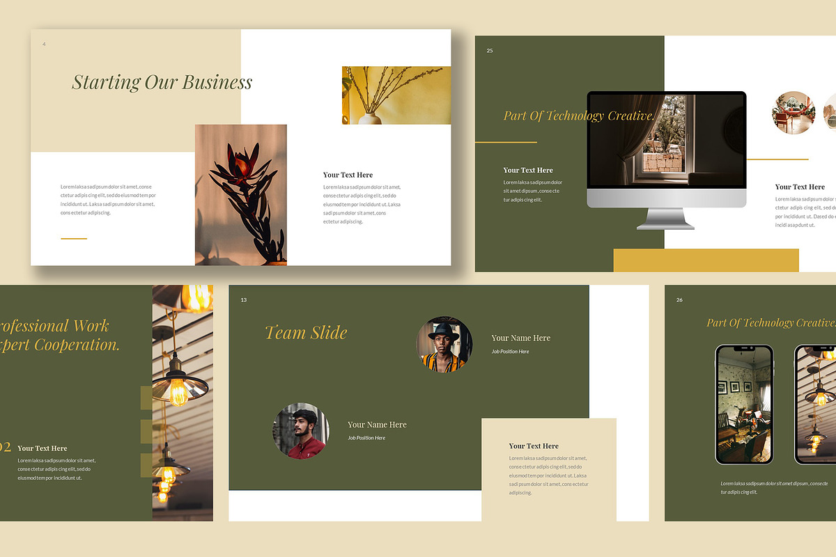 Olive - Minimalist Brand Powerpoint, a Presentation Template by Robs Daily Design (Photo 4 of 7)